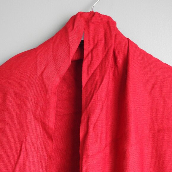 Red Jumbo Pashmina Wrap Scarf - Picture 7 of 7